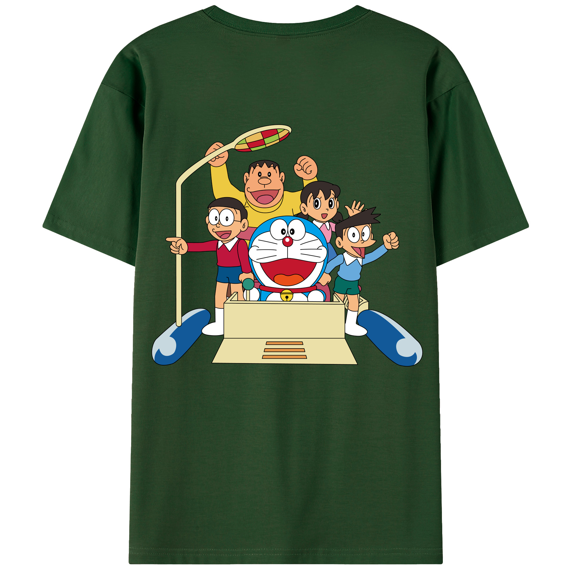 （画像用） ドラえもん 骨川 スネ夫 Doraemon Honekawa Suneo 綿100％半袖Tシャツ（背面プリント）